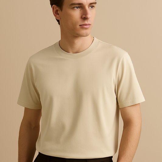 The Classic Tee - Beige (Unisex)