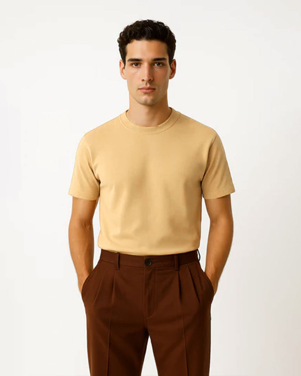 The Classic Tee - Beige (Unisex)