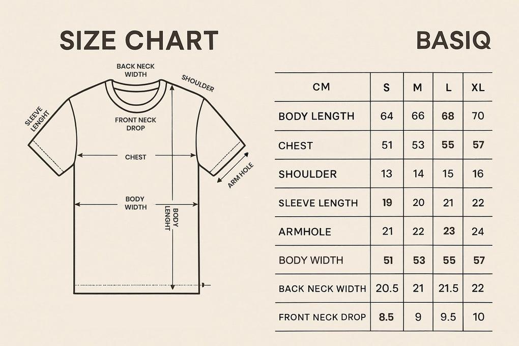 The Classic Tee - Beige (Unisex)
